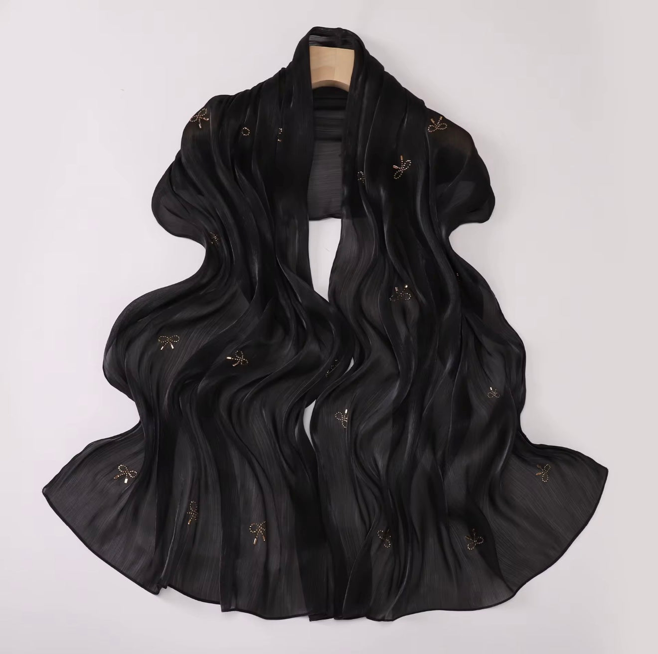 Island Silk Hot Drilling Bright Hijab: