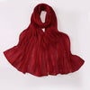 Premium island silk hot drilling bright hijab