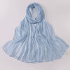 Premium island silk hot drilling bright hijab