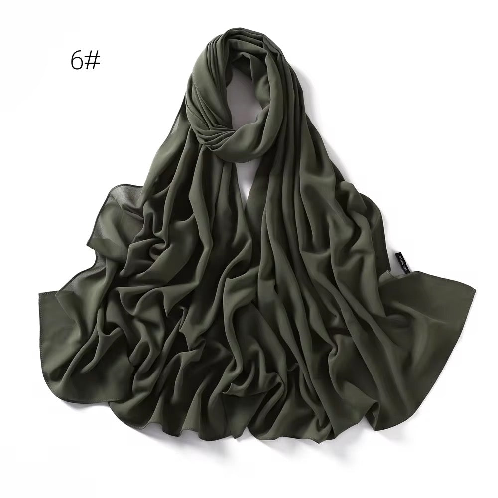 Muslim Dull Chiffon Hijab