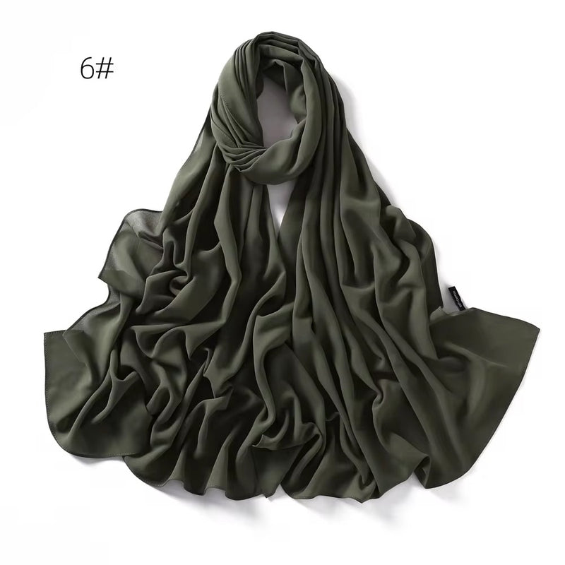 Muslim Dull Chiffon Hijab
