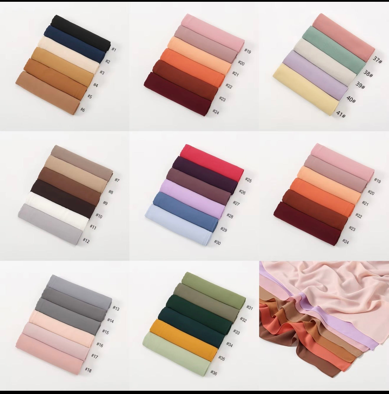 Malaysian Premium Messy Chiffon Hijab