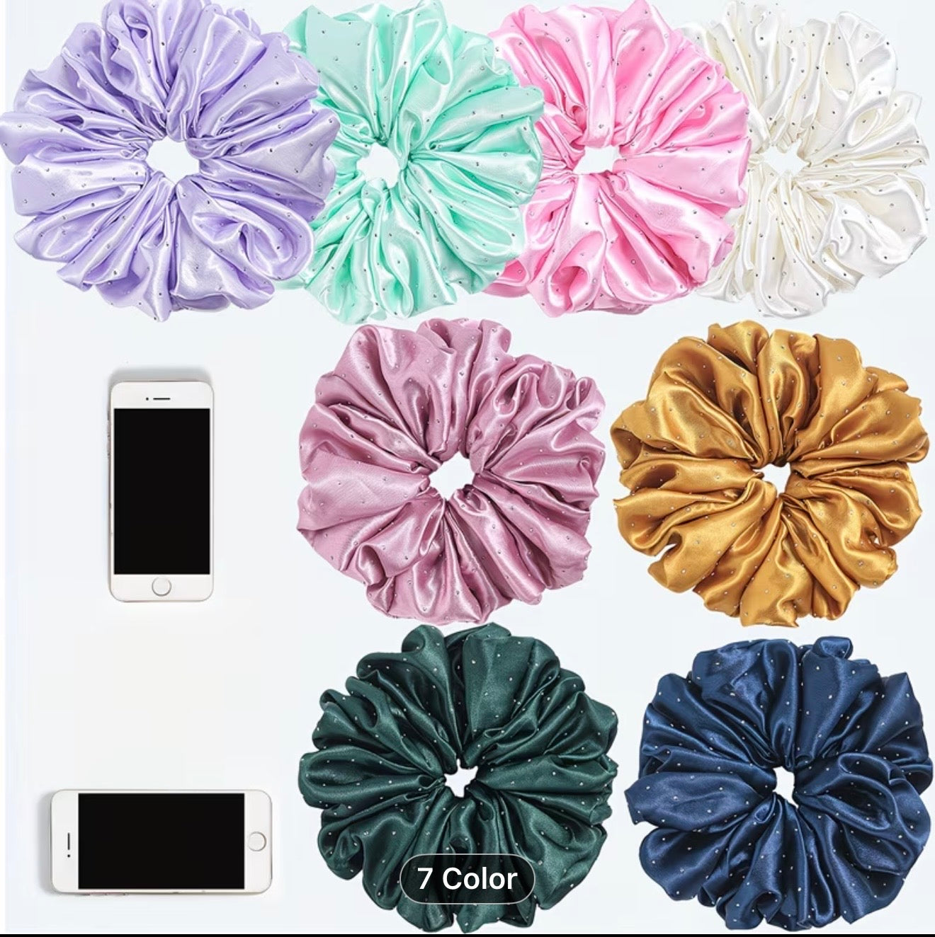 Elegant Bohemian Oversized Hair scrunchie.