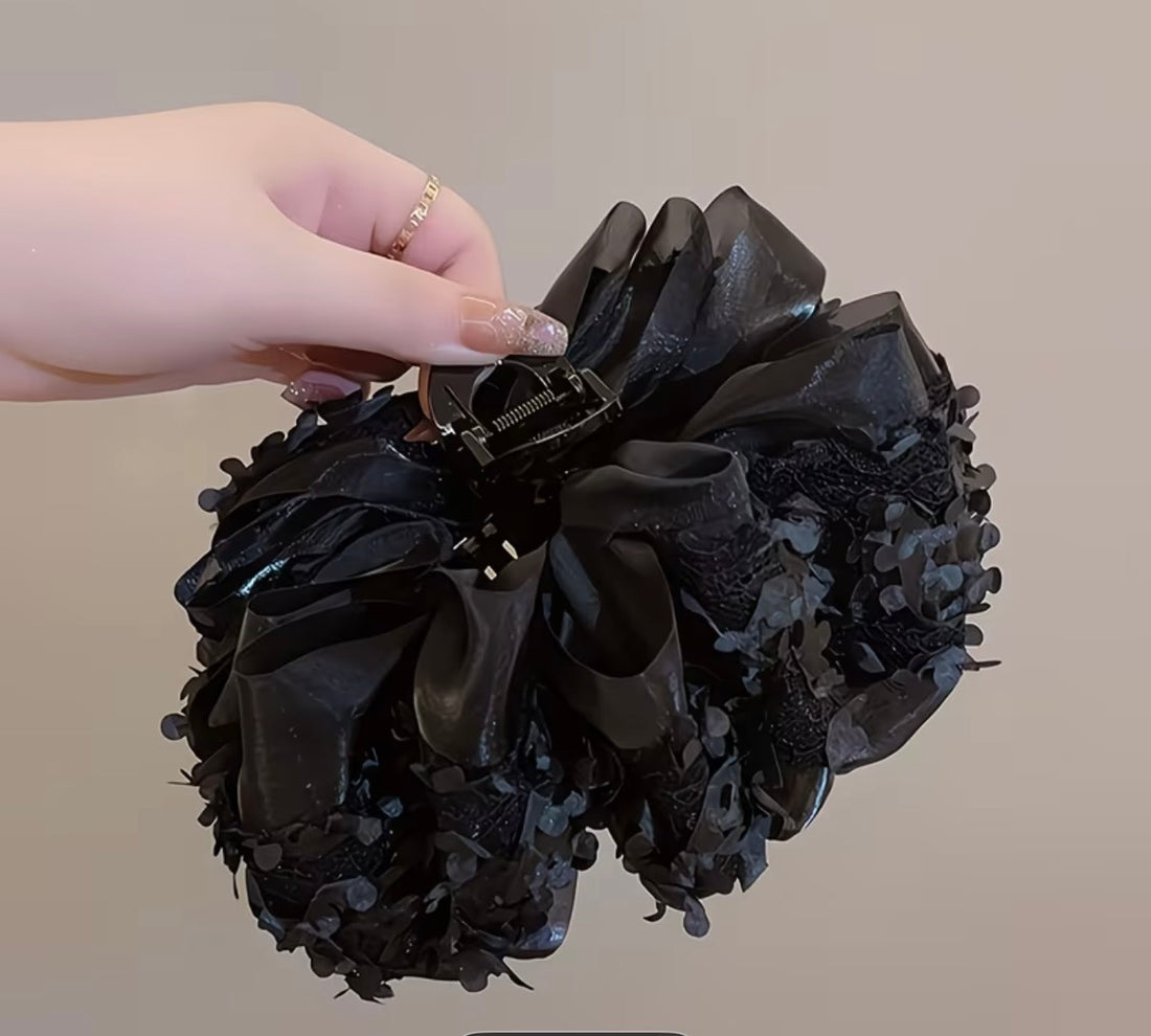 Elegant Floral Hair Claw Clips