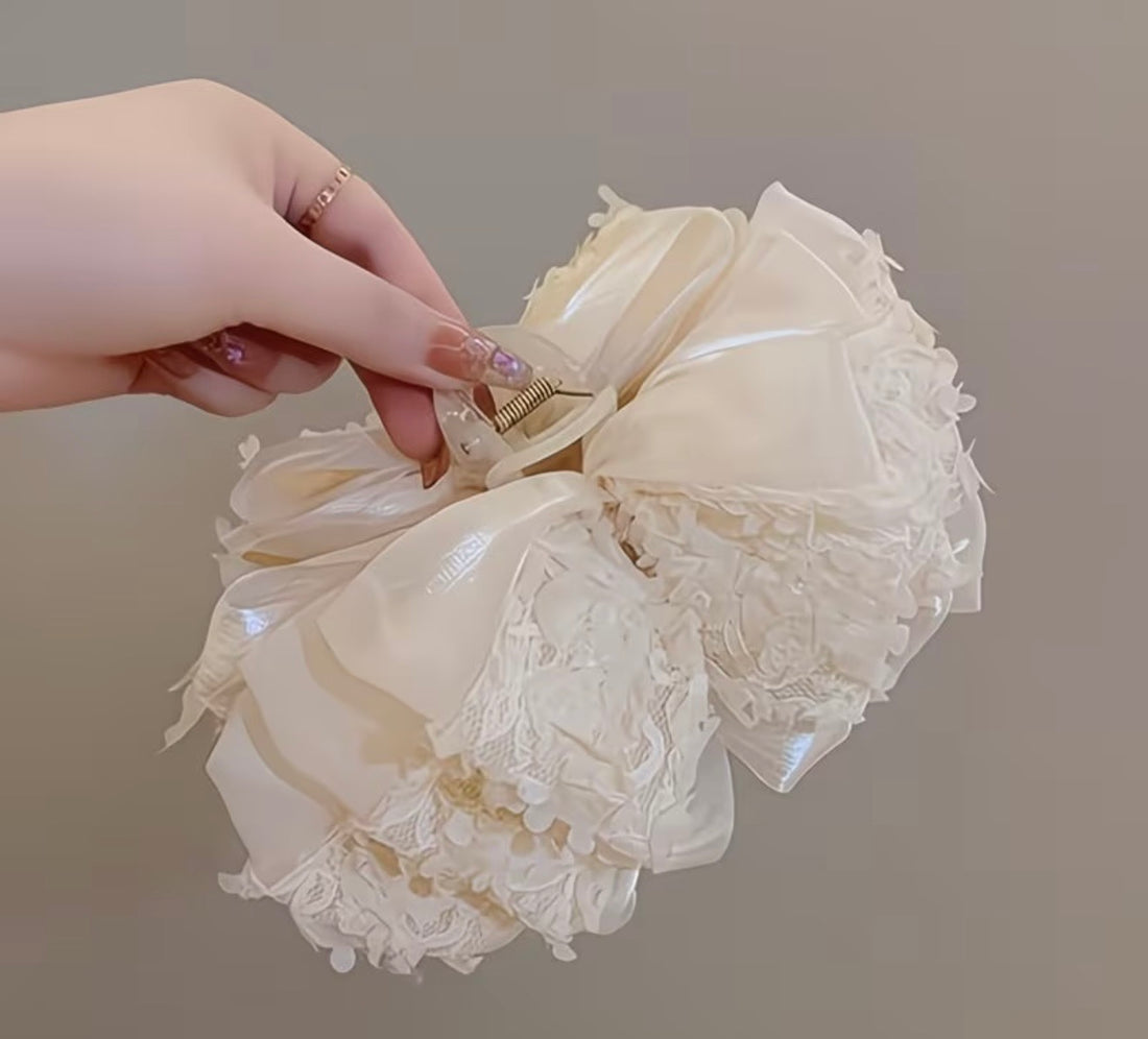 Elegant Floral Hair Claw Clips