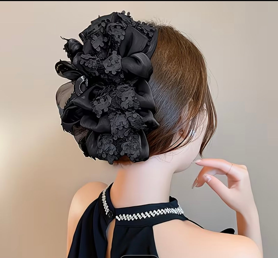 Elegant Floral Hair Claw Clips