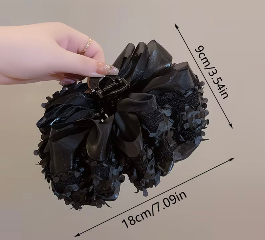 Elegant Floral Hair Claw Clips