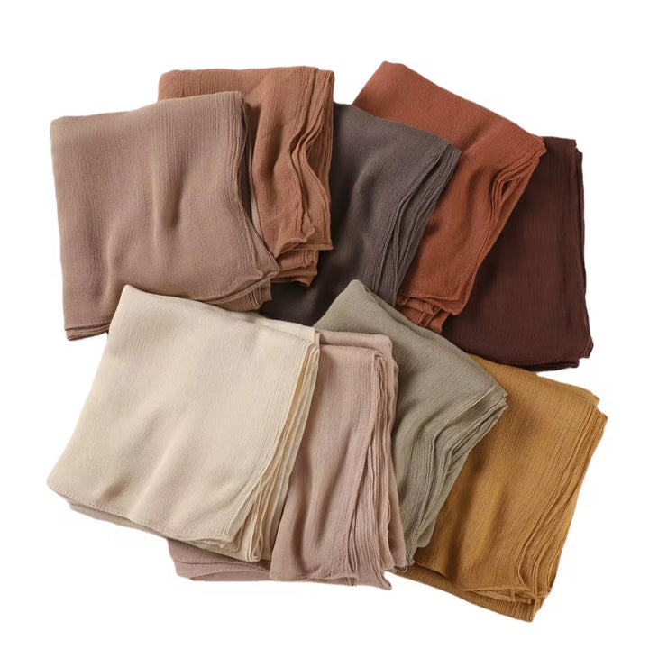 Premium model single shade hijab